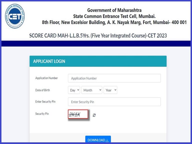 MH CET Law Result 2023
