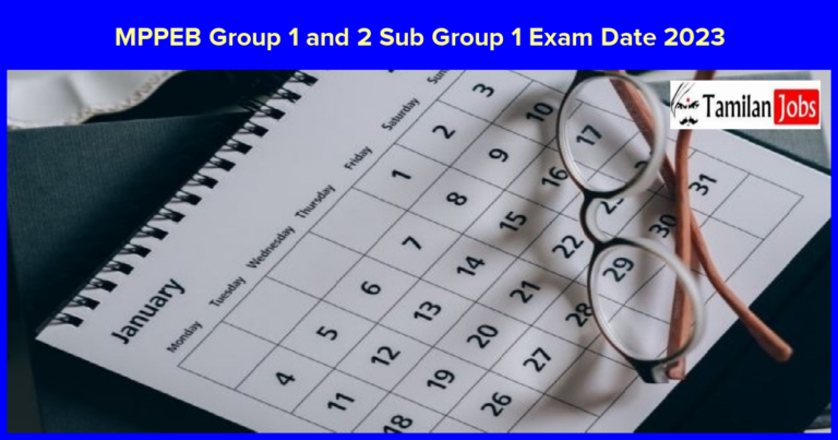 MPPEB Group 1 and 2 Sub Group 1 Exam Date 2023 Released, Check Details