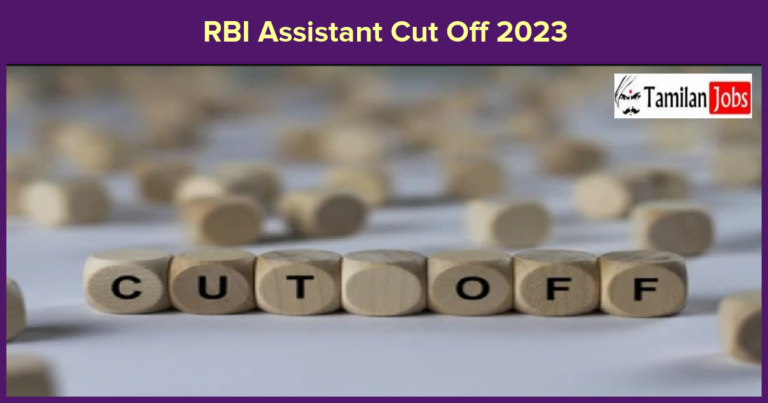RBI Assistant Cut Off 2023