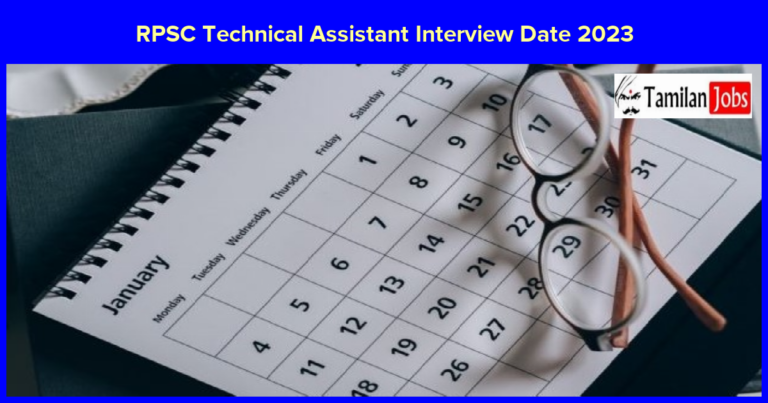 RPSC Technical Assistant Interview Date 2023 Out, Download Ground Water Department Call Letter