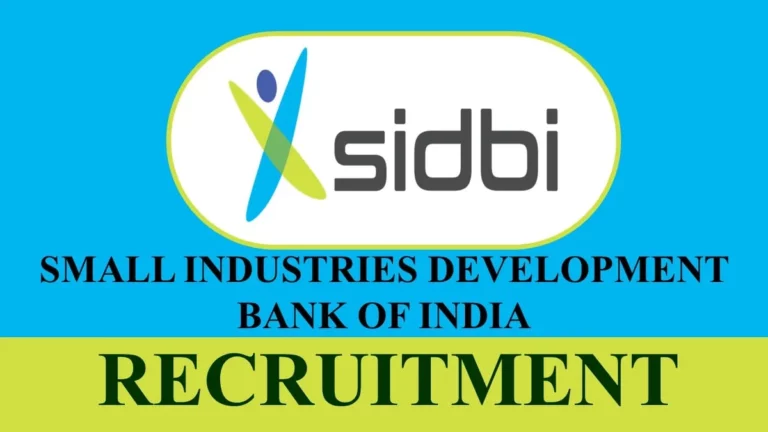 SIDBI Recruitment 2023