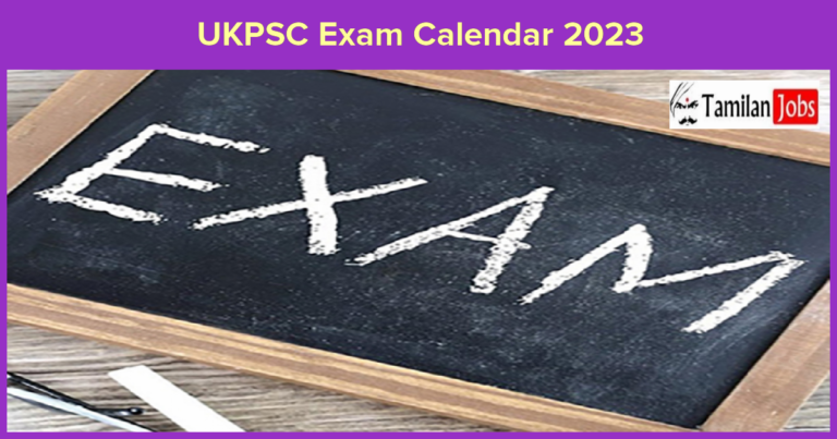 UKPSC Exam Calendar 2023