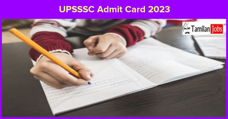 UPSSSC Admit Card 2023