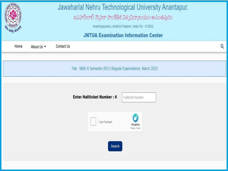 JNTUA MBA 3rd Sem Result 2023