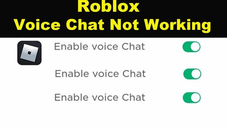 Roblox Voice Chat Not Working: How to Fix the Issue
