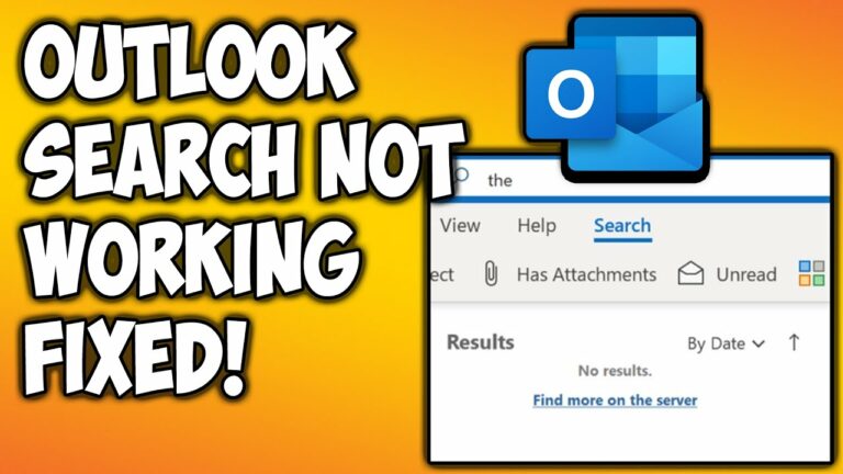 How to Fix Outlook Search Not Working? In Windows 11