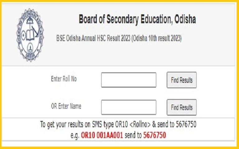 Odisha BSE 10th Result 2023
