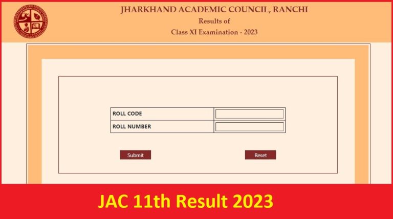 JAC 11th Result 2023 Released – Jharkhand Board Class 11 Exam Result