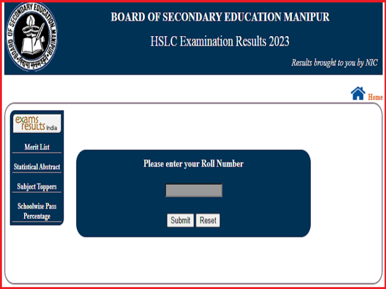 Manipur HSLC Result 2023 Out, BSEM 10th Class Results