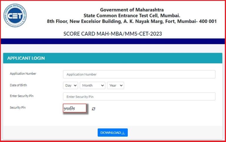 MAH MBA CET Result 2023 Released, Check Score Card