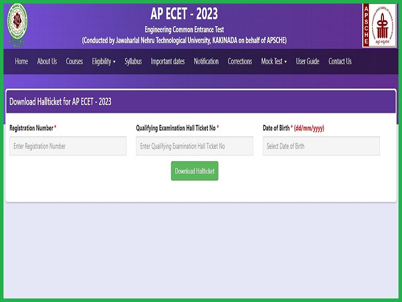 AP ECET Admit Card 2023 (Out) Download APSCHE Hall Ticket Cets.apsche