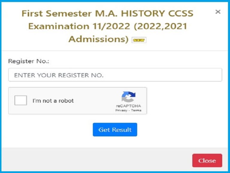 Calicut University PG 1st Sem Result 2023