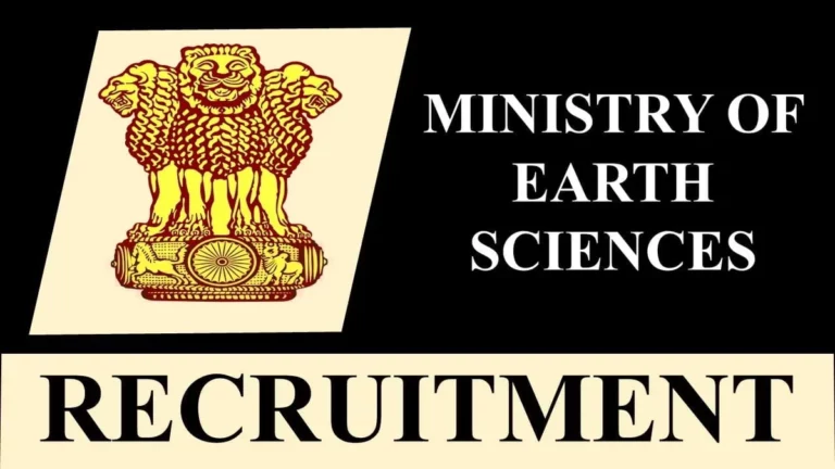 Ministry-of-Earth-Science Recruitment 2023