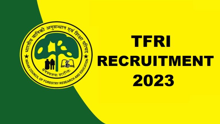 TFRI Recruitment 2023