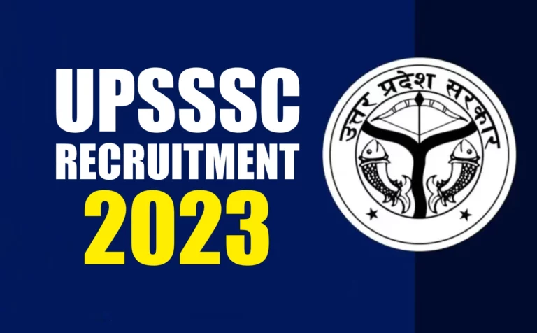 UPSSSC Recruitment 2023