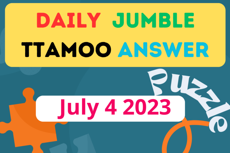 Daily Jumble TTAMOO July 4 2023