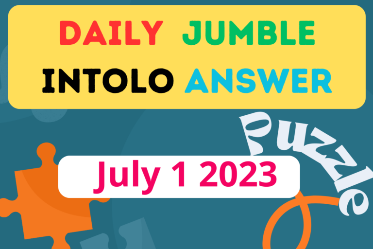 Daily Jumble INTOLO July 1 2023