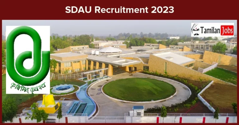 SDAU Recruitment 2023