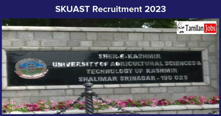 SKUAST Recruitment 2023