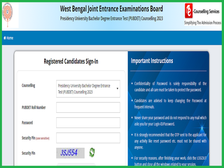 WBJEE PUBDET 1st Seat Allotment Result 2023