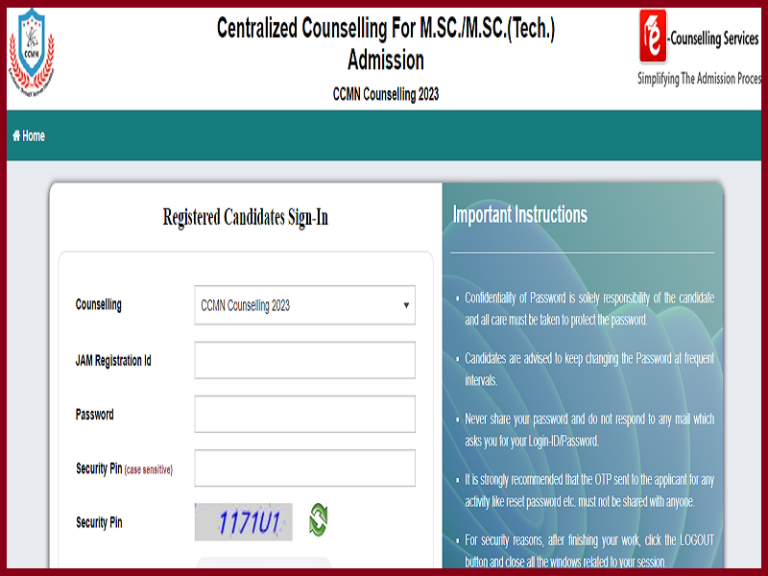 CCMN Special Round 2 Counselling Allotment Result 2023