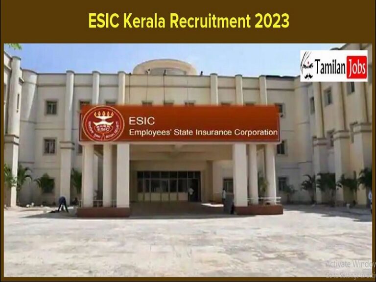 ESIC Kerala Recruitment 2023