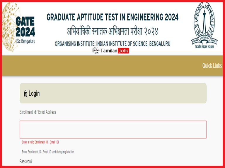 GATE Application Form 2024