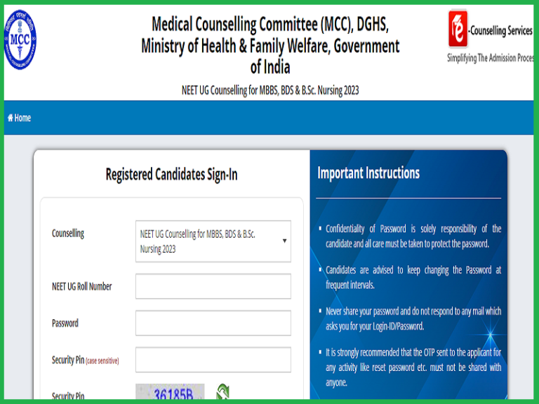 NEET UG 2023 Counselling Round 3 Registration Commences Today