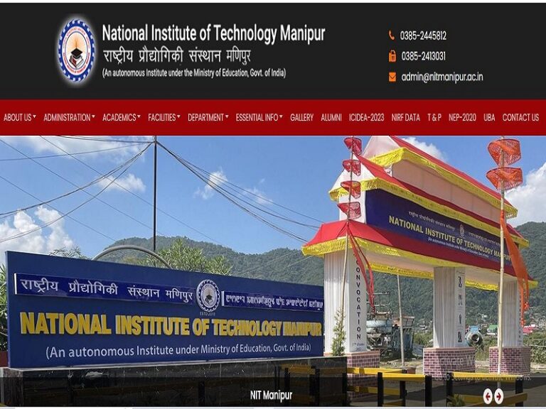 NIT Manipur Recruitment 2023