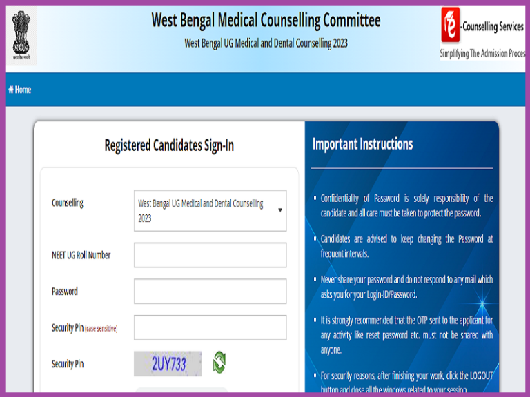 WB NEET UG 1st Round Seat Allotment Result 2023