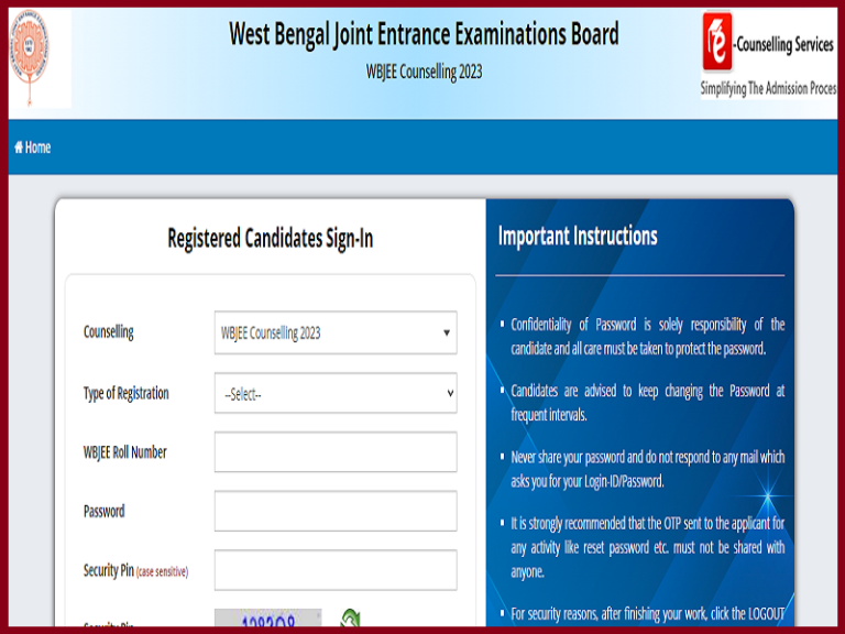 WBJEE Counselling Round 2 Seat Allotment Results 2023
