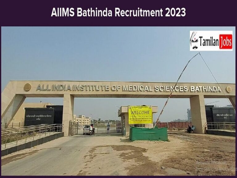 AIIMS Bathinda Recruitment 2023