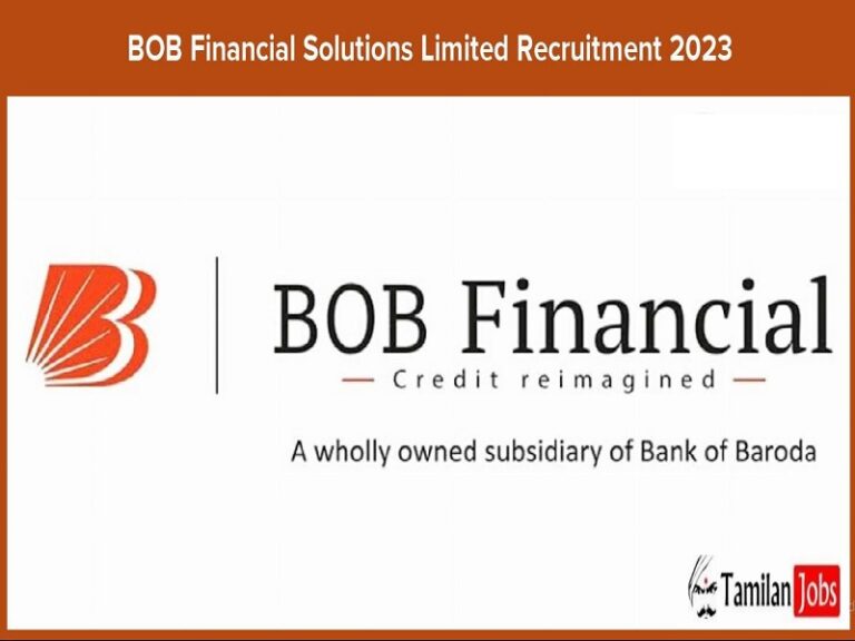BOB Financial Solutions Limited Recruitment 2023