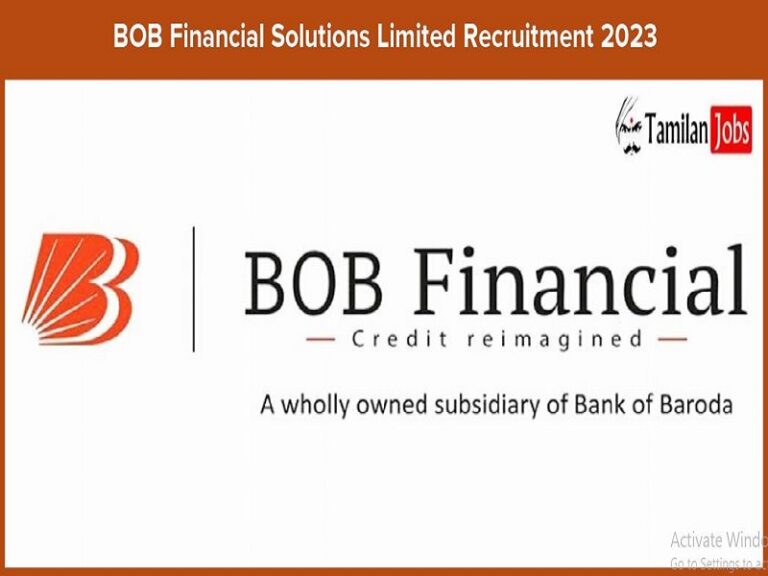 BOB Financial Solutions Limited Recruitment 2023