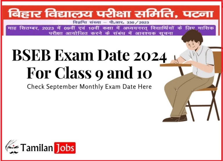 BSEB Class 9 & 10 Exam Date 2023 (Out)- Check Exam Schedule