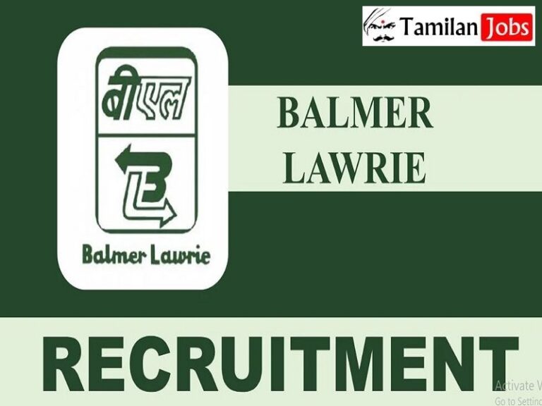 Balmer Lawrie Recruitment 2023