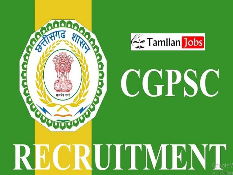 CGPSC Recruitment 2023