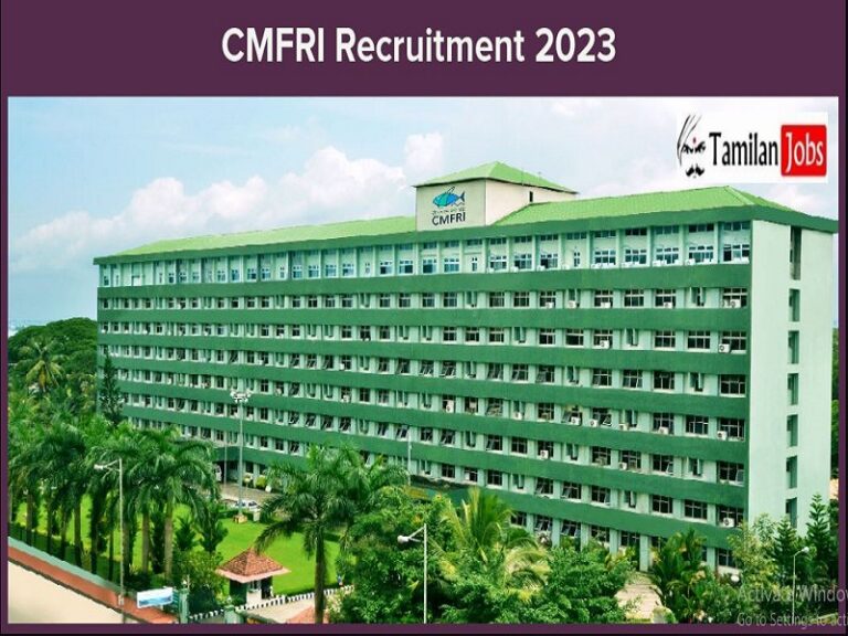 CMFRI Recruitment 2023