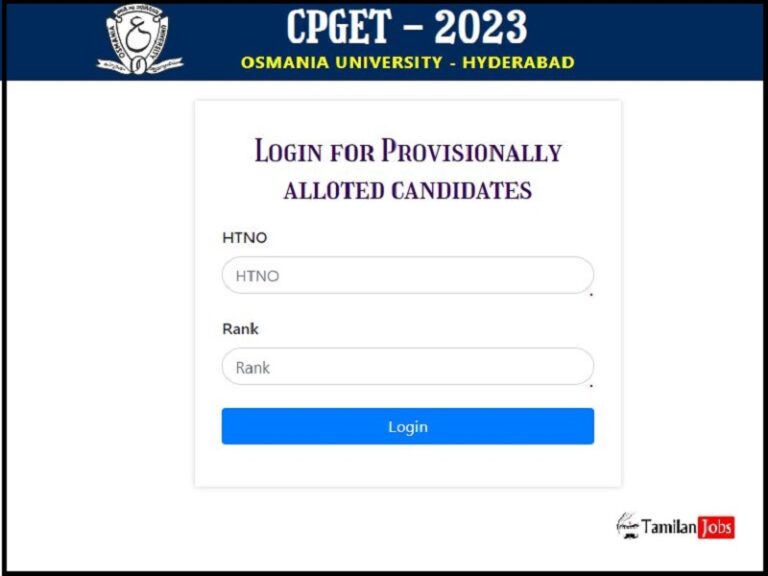 CPGET 1st Phase Seat Allotment Result 2023