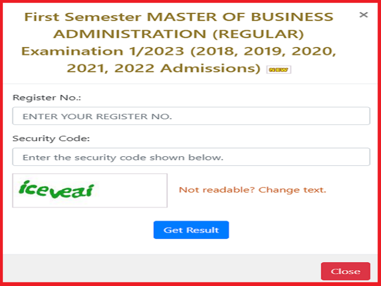 Calicut University 3rd Semester Results 2023