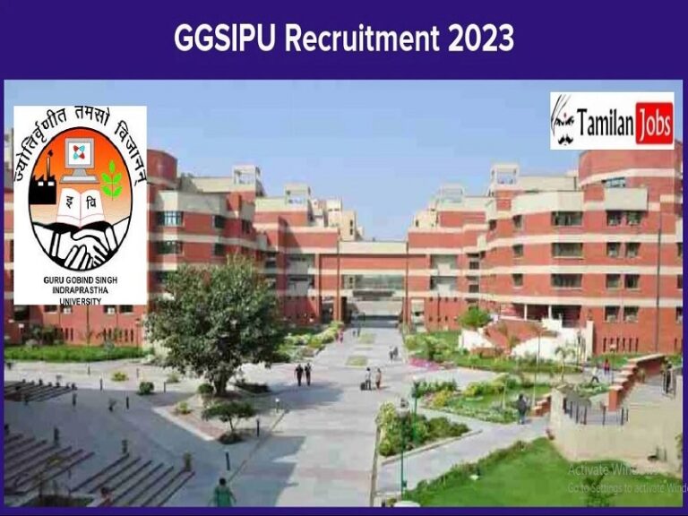 GGSIPU Recruitment 2023