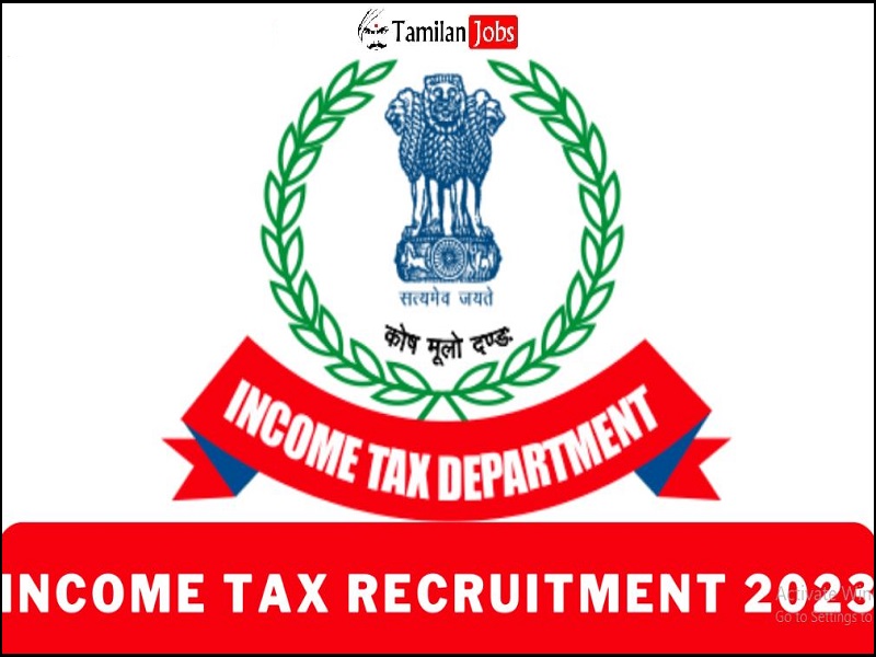 Income Tax Department Recruitment 2023 - Apply Director, Deputy Director Jobs Income Tax Department Recruitment 2023