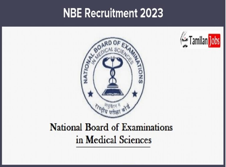 NBE Recruitment 2023 (Released): Junior Assistant Jobs, Click Here!