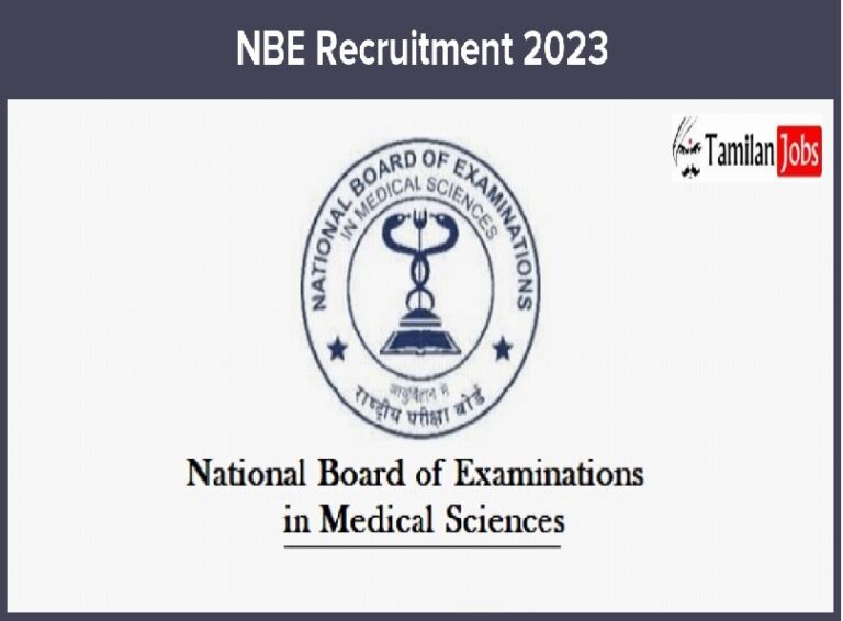 NBE Recruitment 2023