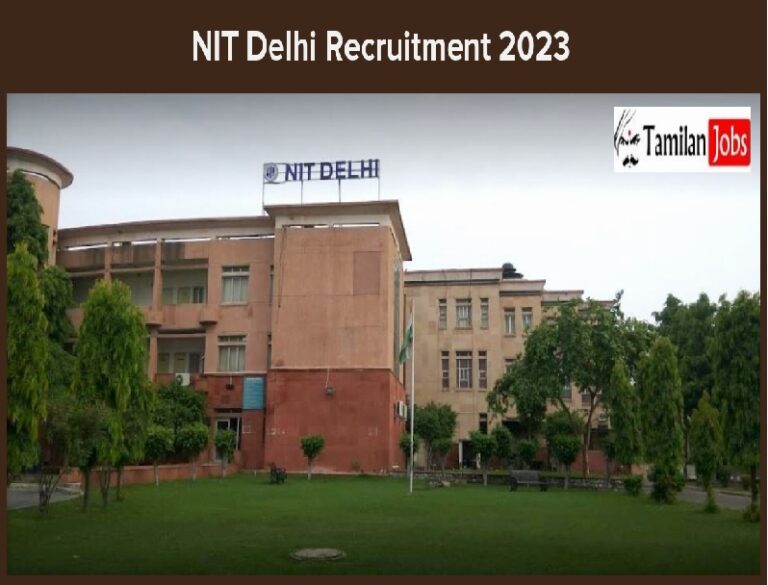 NIT Delhi Recruitment 2023