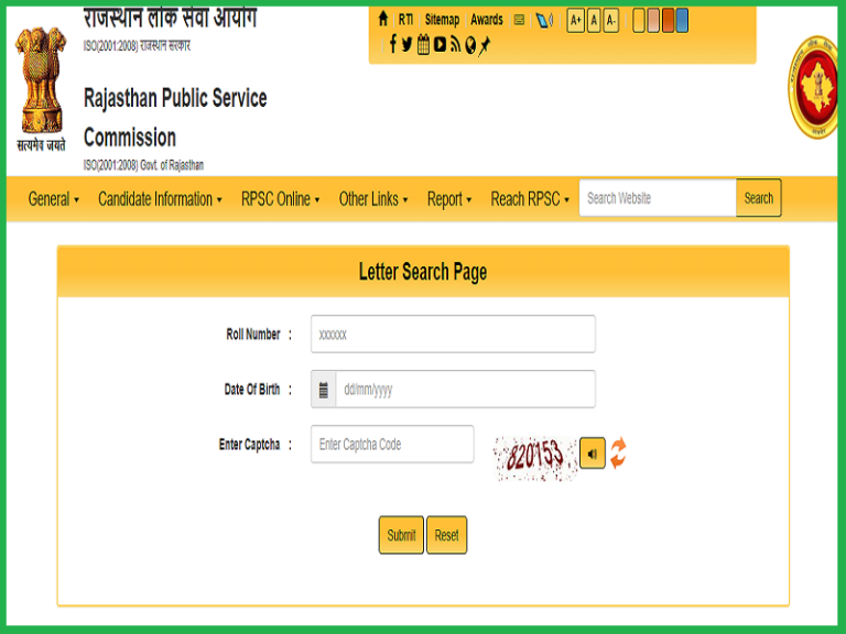 RPSC FDO Call Letter 2023 (Out) Check AFDO Interview Date