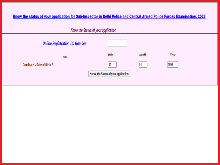 SSC CPO Admit Card 2023 (Released) Download Hall Ticket