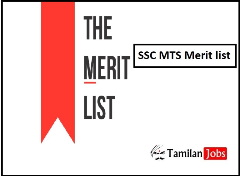 SSC MTS Merit List 2023 (Released): MTS State wise Result @ssc.nic.in