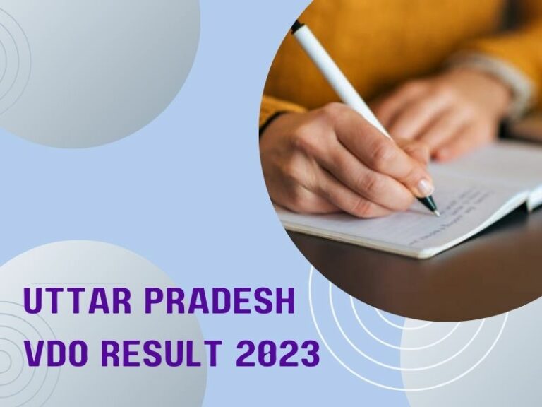 Uttar Pradesh VDO Result 2023