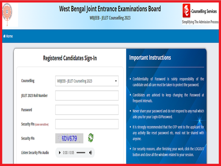 WBJEE JELET 1st Round Seat Allotment Result 2023